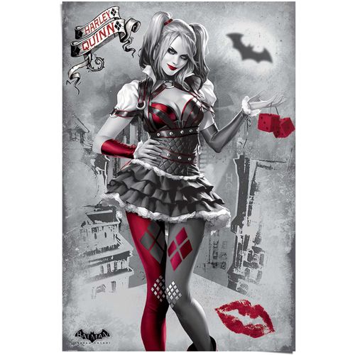 8714597388121 - Poster REINDERS Batman Harley Quinn weiß (farbe bild(er) weiß) B61cm H915cm Papier Bilder