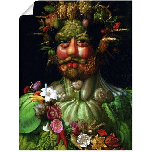 4055327555746 - Wandbild ARTLAND Vertumnus (Kaiser Rudolf II) 1590 Bilder Gr B H 60 cm x 80 cm Poster Porträts 1 St bunt Bild Leinwandbild Kunstdrucke Bilder als Leinwandbild Wandaufkleber oder Poster in versch Größen