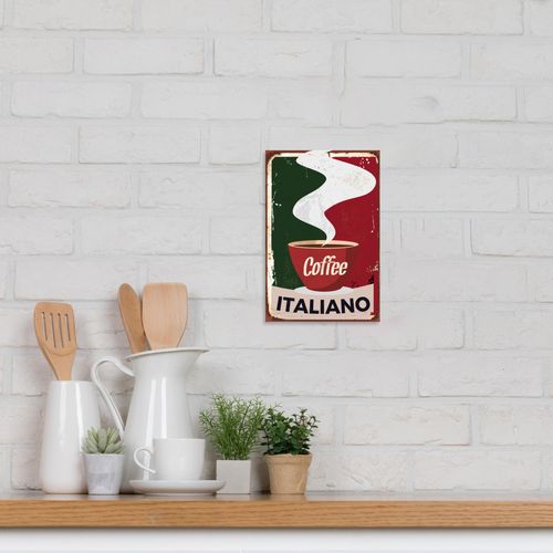 4067437108842 - Alu-Dibond-Druck QUEENCE Coffee Italiano bunt (farbe bild(er) bunt) B20cm H30cm T02cm Alu Dibond Bilder Coffee Kaffee Küche Sprüche Schild 4067437108842 - Alu-Dibond-Druck QUEENCE Coffee Italiano bunt (farbe bild(er) bunt) B20cm H30cm T02cm Alu Dibond Bilder Coffee Kaffee Küche Sprüche Schild