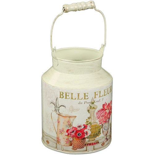 4050223745079 - Dekovase Fleur-Milchkanne beige (creme) B14cm H27cm T14cm Ø14cm Metall Vasen 4050223745079 - Dekovase Fleur-Milchkanne beige (creme) B14cm H27cm T14cm Ø14cm Metall Vasen