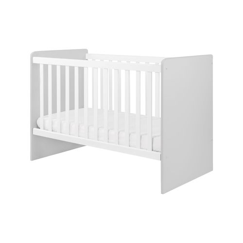3800171207447 - Kikkaboo Babybett Ayla 140 x 70 cm Gitterstäbe abnehmbar 3 Ebenen einstellbar grau