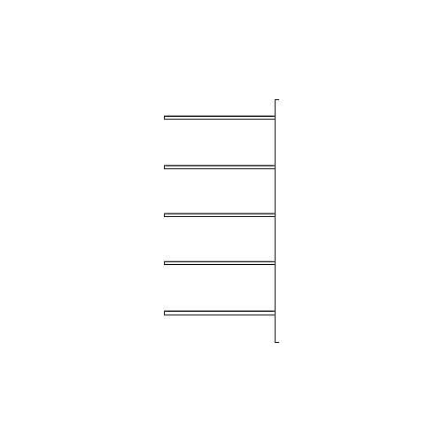 4052941929779 - Fachbodenregal SSI Schäfer R3000 Anbauregal 5 verzinkte Böden B 1025 x H 2278 mm 4052941929779 - Fachbodenregal SSI Schäfer R3000 Anbauregal 5 verzinkte Böden B 1025 x H 2278 mm