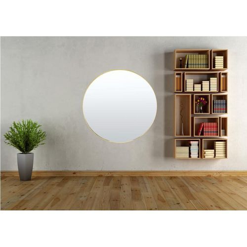 4251062278180 - Dekospiegel LENFRA Chicago Spiegel Gr Ø 120 cm goldfarben Dekospiegel Wandspiegel rund