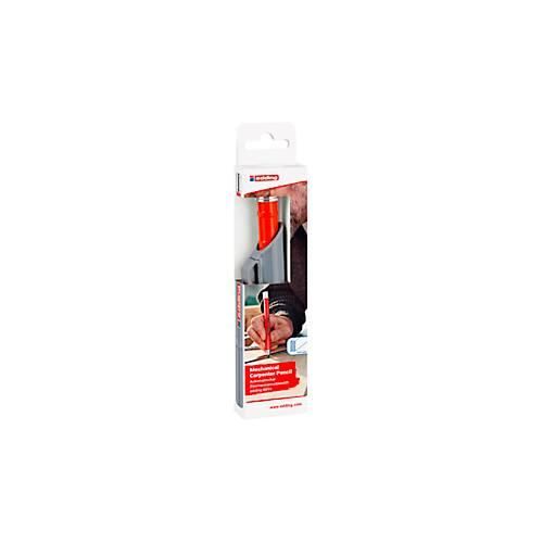 4057305066749 - Zimmermannsbleistift Edding 8890 automatisch mit Mine Härtegrad HB Schreibfarbe Graphit Strichstärke 2-5 mm nachfüllbar Holster mit Clip 1 Stück