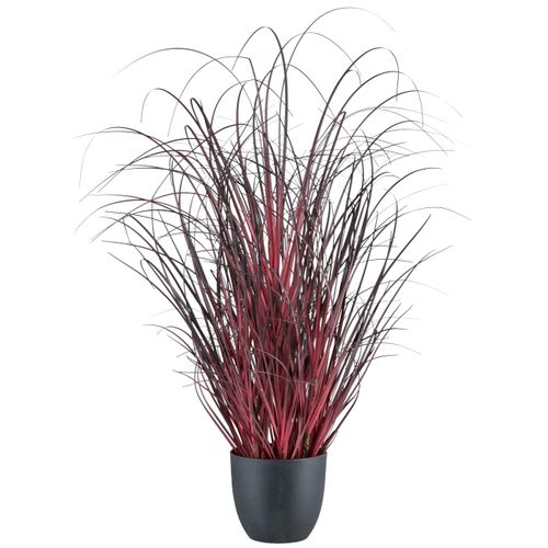 4064118351832 - Kunstgras CREATIV GREEN Grasbusch rot (dunkelrot) H62cm Ø15cm Kunststoff Kunstpflanzen mit Farbverlauf