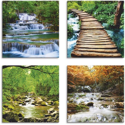 4062144353868 - Leinwandbild ARTLAND Wasserfall Herbstwald Fluß Smolny Bilder Gr B H 30 cm x 30 cm Leinwandbild Gewässer quadratisch 4 St grün Bild Leinwandbild Leinwandbilder Bilder 4er Set verschiedene Größen 4062144353868 - Leinwandbild ARTLAND Wasserfall Herbstwald Fluß Smolny Bilder Gr B H 30 cm x 30 cm Leinwandbild Gewässer quadratisch 4 St grün Bild Leinwandbild Leinwandbilder Bilder 4er Set verschiedene Größen