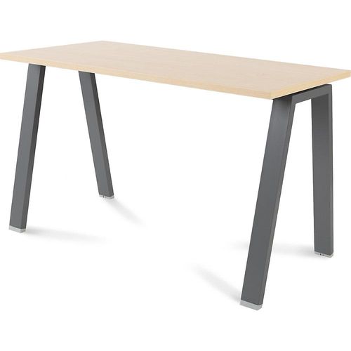 8427951003188 - Schreibtisch BLANCA Höhe 740 mm Gestell A-Form BxT 1200 x 600 mm Buche-Dekor   anthrazit kaiserkraft