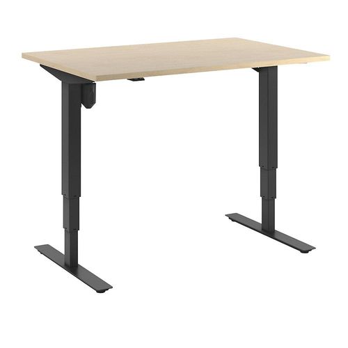 4061753258304 - Schreibtisch Atlanta elektrisch höhenverstellbar gerade BxT 1200 x 800 mm Birke schwarz kaiserkraft 4061753258304 - Schreibtisch Atlanta elektrisch höhenverstellbar gerade BxT 1200 x 800 mm Birke schwarz kaiserkraft