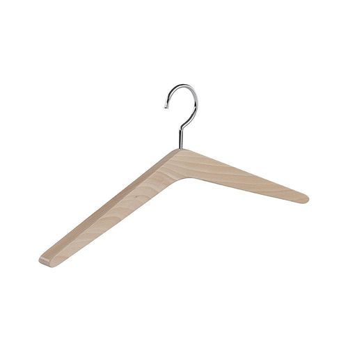 4004419890012 - Holzkleiderbügel WOOD BxH 450 x 110 mm VE 4 Stk Buche natur lackiert kaiserkraft