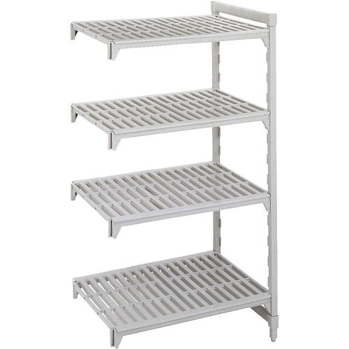 0099511723768 - Kunststoff-Steckregalsystem PREMIUM Fachboden-BxT 700 x 600 mm Anbauregal Breite 735 mm Boden geschlitzt kaiserkraft