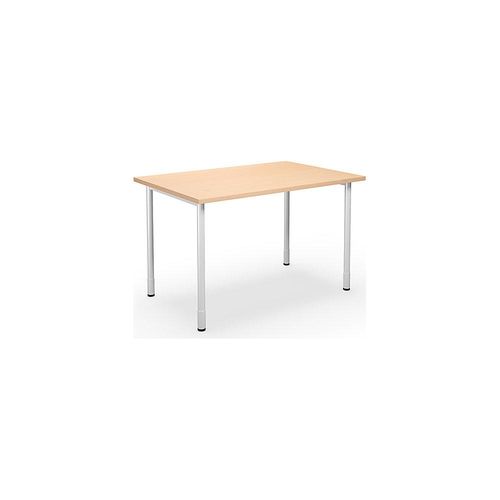 4061753261854 - Mehrzwecktisch DUO-C gerade Platte HxT 700 - 800 x 800 mm Breite 1200 mm Birke weiß kaiserkraft