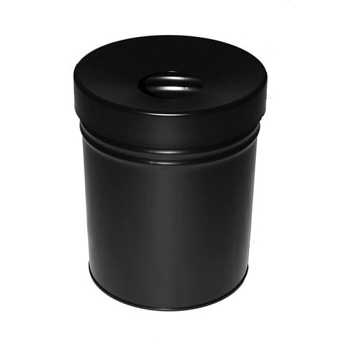 4260058004498 - Abfallbehälter selbstlöschend Volumen 30 l HxØ 415 x 344 mm schwarz kaiserkraft
