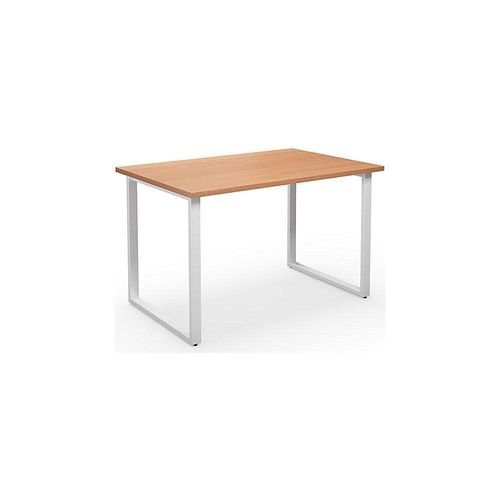 4061753262608 - Mehrzwecktisch DUO-O gerade Platte Tiefe 800 mm Breite 1200 mm Buche   weiß kaiserkraft
