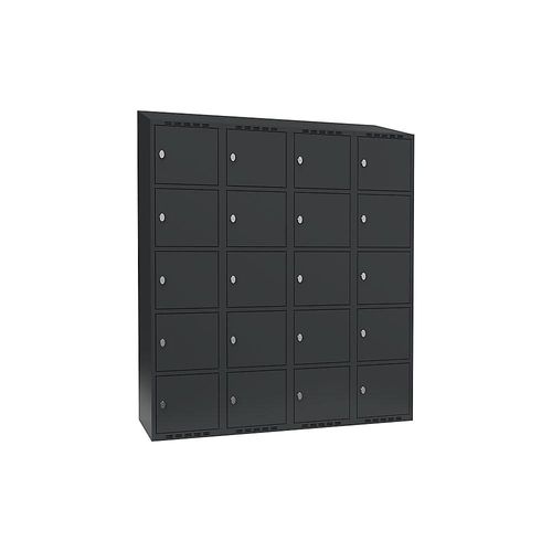 7042424830958 - 5er-Schließfachschrank Fydor 4 Abteile grau B 1200 mm 4 Abteile schräge Dachform Vorhängeschloss kaiserkraft 7042424830958 - 5er-Schließfachschrank Fydor 4 Abteile grau B 1200 mm 4 Abteile schräge Dachform Vorhängeschloss kaiserkraft