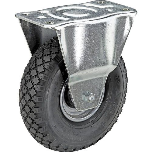 4250621200136 - Luftreifen auf Stahlblech-Felge Rad-Ø x Breite 260 x 85 mm Reifenprofil Block Bockrolle mit Rollenlager kaiserkraft
