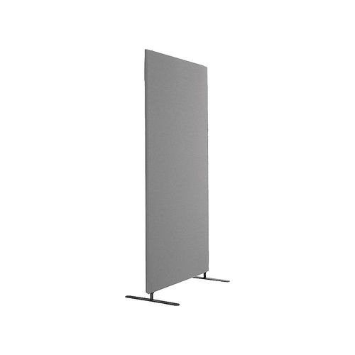 7332835514029 - Akustik-Trennwand Standard gerade Ecken Höhe 1500 mm inkl Füße Breite 1200 mm grau kaiserkraft