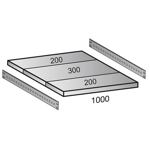 4260035211871 - Fachboden für Industriesteckregal Bodenbreite 1000 mm Tiefe 700 mm kaiserkraft