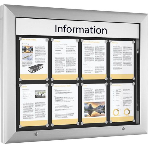 4260256790261 - Schaukasten für Innen- und Außenbereich Querformat für DIN A1 Türöffnung 90° nach oben Rückwandfarbe Anthrazitgrau kaiserkraft 4260256790261 - Schaukasten für Innen- und Außenbereich Querformat für DIN A1 Türöffnung 90° nach oben Rückwandfarbe Anthrazitgrau kaiserkraft