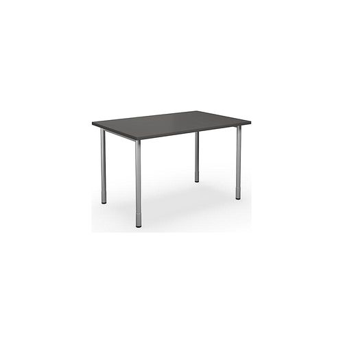 4061753261922 - Mehrzwecktisch DUO-C gerade Platte HxT 700 - 800 x 800 mm Breite 1200 mm dunkelgrau silber kaiserkraft 4061753261922 - Mehrzwecktisch DUO-C gerade Platte HxT 700 - 800 x 800 mm Breite 1200 mm dunkelgrau silber kaiserkraft
