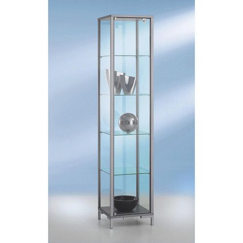 4260222860462 - LINK Säulenvitrine 4 Böden Drehflügeltür HxBxT 1860 x 400 x 400 mm kaiserkraft
