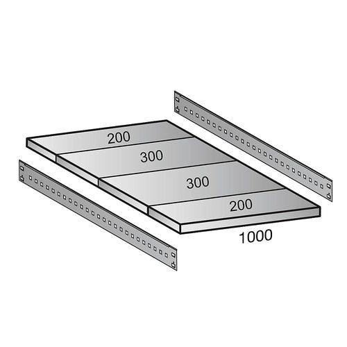 4260035211970 - Fachboden für Industriesteckregal Bodenbreite 1000 mm Tiefe 1000 mm kaiserkraft