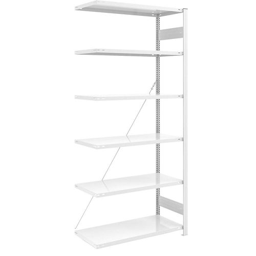 4061753019165 - eurokraft pro AntiBak®-Steckregal antibakteriell Regalhöhe 2500 mm Anbauregal Fachbodenbreite 1000 mm Fachbodentiefe 600 mm