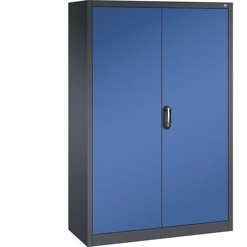 4069361485570 - ACURADO Universalschrank BxT 1200 x 500 mm schwarzgrau   enzianblau C+P