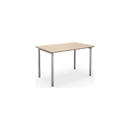 4061753267719 - Mehrzwecktisch DUO-C Trend gerade Platte abgerundete Ecken Tiefe 800 mm Breite 1200 mm Eiche silber kaiserkraft 4061753267719 - Mehrzwecktisch DUO-C Trend gerade Platte abgerundete Ecken Tiefe 800 mm Breite 1200 mm Eiche silber kaiserkraft