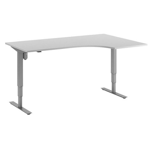 4061753259363 - Schreibtisch Atlanta elektrisch höhenverstellbar Ecke BxT 1800 x 1200 mm lichtgrau silber rechts kaiserkraft 4061753259363 - Schreibtisch Atlanta elektrisch höhenverstellbar Ecke BxT 1800 x 1200 mm lichtgrau silber rechts kaiserkraft
