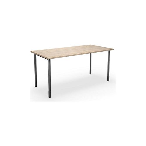 4061753262264 - Mehrzwecktisch DUO-C gerade Platte HxT 700 - 800 x 800 mm Breite 1600 mm Eiche schwarz kaiserkraft 4061753262264 - Mehrzwecktisch DUO-C gerade Platte HxT 700 - 800 x 800 mm Breite 1600 mm Eiche schwarz kaiserkraft