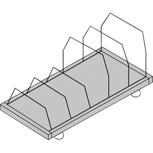 4251924701801 - Kartonagemagazin fahrbar HxBxT 690 x 1015 x 600 mm schwarz kaiserkraft 4251924701801 - Kartonagemagazin fahrbar HxBxT 690 x 1015 x 600 mm schwarz kaiserkraft