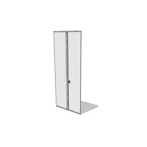 7350051254178 - Flügeltür-Anbausatz für Regalhöhe 2500 mm lichtgrau kaiserkraft