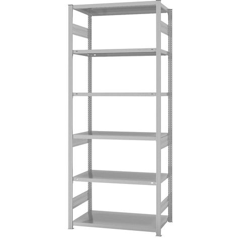 4061753027115 - eurokraft pro System-Steckregal Bauart mittelschwer kunststoffbeschichtet Regalhöhe 2500 mm Grundregal Breite x Tiefe 1000 x 600 mm