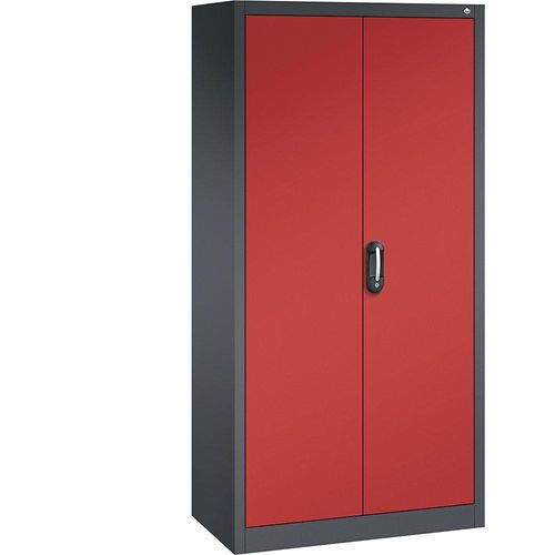 4069361477216 - ACURADO Universalschrank BxT 930 x 500 mm schwarzgrau   feuerrot C+P