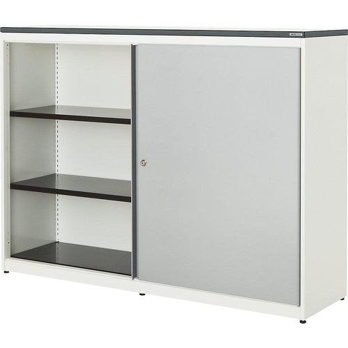 4250633329689 - mauser Schiebetürenschrank HxBxT 1180 x 1600 x 432 mm Kunststoffplatte 2 x 2 Fachböden reinweiß weißaluminium weiß 4250633329689 - mauser Schiebetürenschrank HxBxT 1180 x 1600 x 432 mm Kunststoffplatte 2 x 2 Fachböden reinweiß weißaluminium weiß
