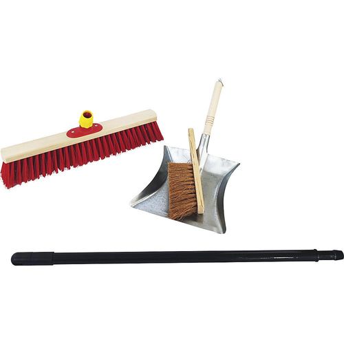 4250128206518 - Hofbesen Komplett-Set Besenbreite 500 mm mit Kehrschaufel und Handfeger kaiserkraft