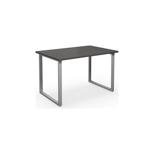 4061753262646 - Mehrzwecktisch DUO-O gerade Platte Tiefe 800 mm Breite 1200 mm dunkelgrau   silber kaiserkraft