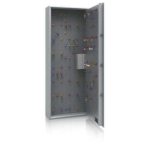 5901468303328 - Schlüsseltresor Sicherheitsstufe A und Euro-Norm S1 lichtgrau HxBxT 1500 x 600 x 200 mm für max 450 Haken kaiserkraft
