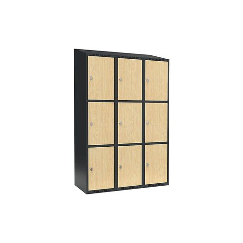 7042424830828 - 3er-Schließfachschrank Fydor 3 Abteile grau Birke B 1200 mm 3 Abteile schräge Dachform Vorhängeschloss kaiserkraft 7042424830828 - 3er-Schließfachschrank Fydor 3 Abteile grau Birke B 1200 mm 3 Abteile schräge Dachform Vorhängeschloss kaiserkraft