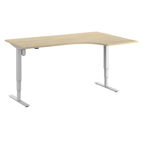 4061753259318 - Schreibtisch Atlanta elektrisch höhenverstellbar Ecke BxT 1800 x 1200 mm Eiche weiß rechts kaiserkraft 4061753259318 - Schreibtisch Atlanta elektrisch höhenverstellbar Ecke BxT 1800 x 1200 mm Eiche weiß rechts kaiserkraft