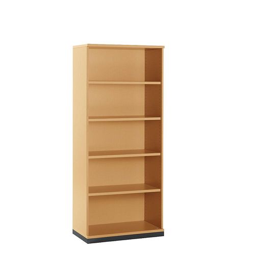 4260429761760 - LENA - Büroregal 4 Fachböden 5 Ordnerhöhen HxBxT 1869 x 800 x 442 mm Buche-Dekor kaiserkraft 4260429761760 - LENA - Büroregal 4 Fachböden 5 Ordnerhöhen HxBxT 1869 x 800 x 442 mm Buche-Dekor kaiserkraft
