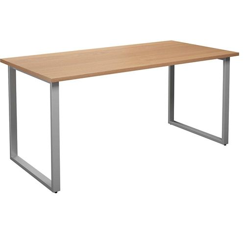 4061753262943 - Mehrzwecktisch DUO-O gerade Platte Tiefe 800 mm Breite 1600 mm Buche   silber kaiserkraft