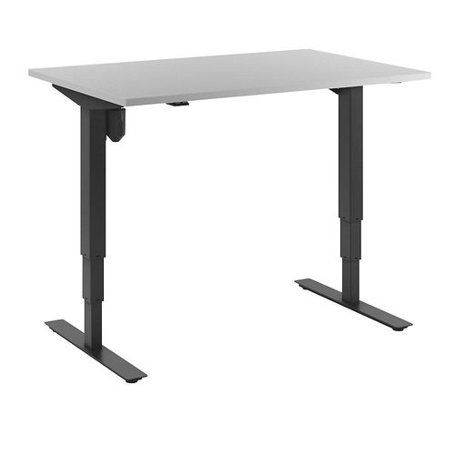 4061753258458 - Schreibtisch Atlanta elektrisch höhenverstellbar gerade BxT 1200 x 800 mm lichtgrau schwarz kaiserkraft 4061753258458 - Schreibtisch Atlanta elektrisch höhenverstellbar gerade BxT 1200 x 800 mm lichtgrau schwarz kaiserkraft
