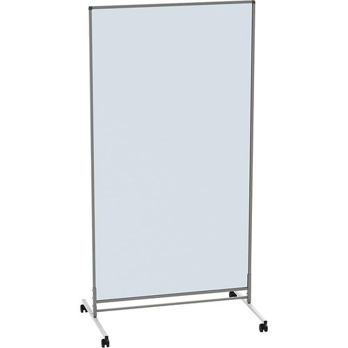 4061753232427 - Raumteiler transparent und mobil HxBxT 1950 x 1000 x 650 mm Grundelement Acrylglas kaiserkraft