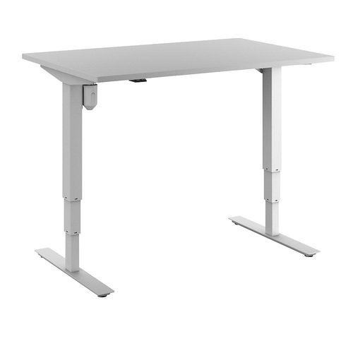 4061753258472 - Schreibtisch Atlanta elektrisch höhenverstellbar gerade BxT 1200 x 800 mm lichtgrau weiß kaiserkraft 4061753258472 - Schreibtisch Atlanta elektrisch höhenverstellbar gerade BxT 1200 x 800 mm lichtgrau weiß kaiserkraft
