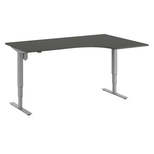 4061753266408 - Schreibtisch Atlanta elektrisch höhenverstellbar Ecke BxT 1800 x 1200 mm dunkelgrau silber rechts kaiserkraft 4061753266408 - Schreibtisch Atlanta elektrisch höhenverstellbar Ecke BxT 1800 x 1200 mm dunkelgrau silber rechts kaiserkraft