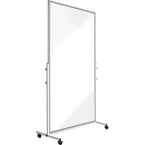 8712752109475 - Mobile Trennwand aus Acrylglas mit 4 Lenkrollen inkl Feststellern HxBxT 1900 x 1260 x 500 mm kaiserkraft