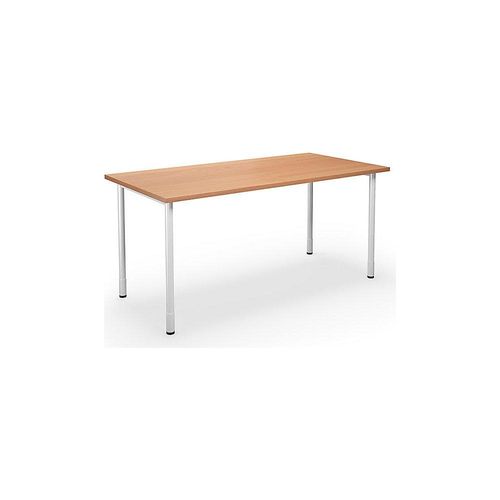 4061753262240 - Mehrzwecktisch DUO-C gerade Platte HxT 700 - 800 x 800 mm Breite 1600 mm Buche weiß kaiserkraft 4061753262240 - Mehrzwecktisch DUO-C gerade Platte HxT 700 - 800 x 800 mm Breite 1600 mm Buche weiß kaiserkraft