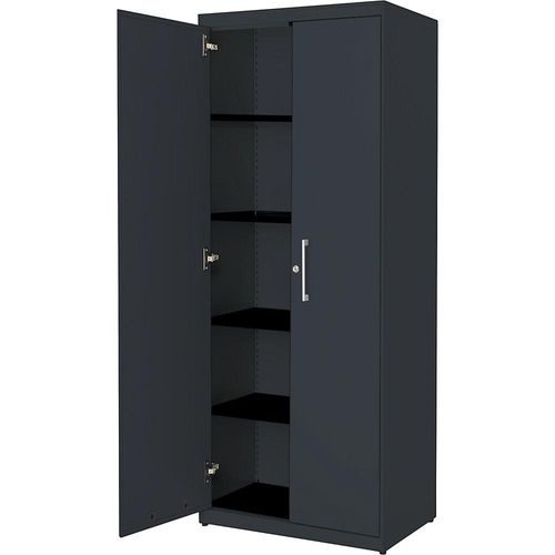 4250633328415 - mauser Flügeltürenschrank HxB 1956 x 800 mm Stahlplatte 4 Fachböden anthrazitgrau   anthrazitgrau   anthrazitgrau