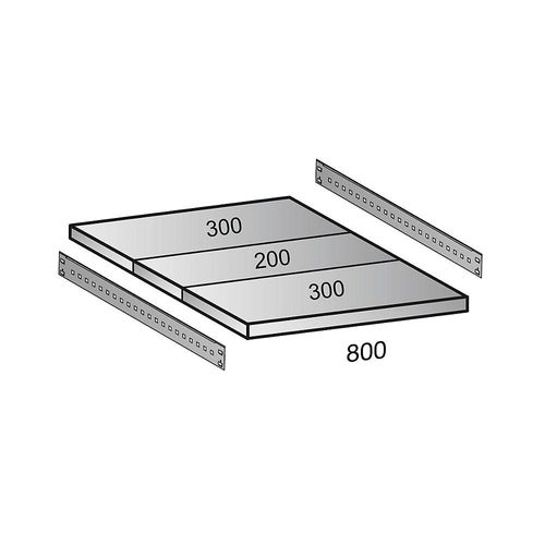 4260035211567 - Fachboden für Industriesteckregal Bodenbreite 800 mm Tiefe 800 mm kaiserkraft